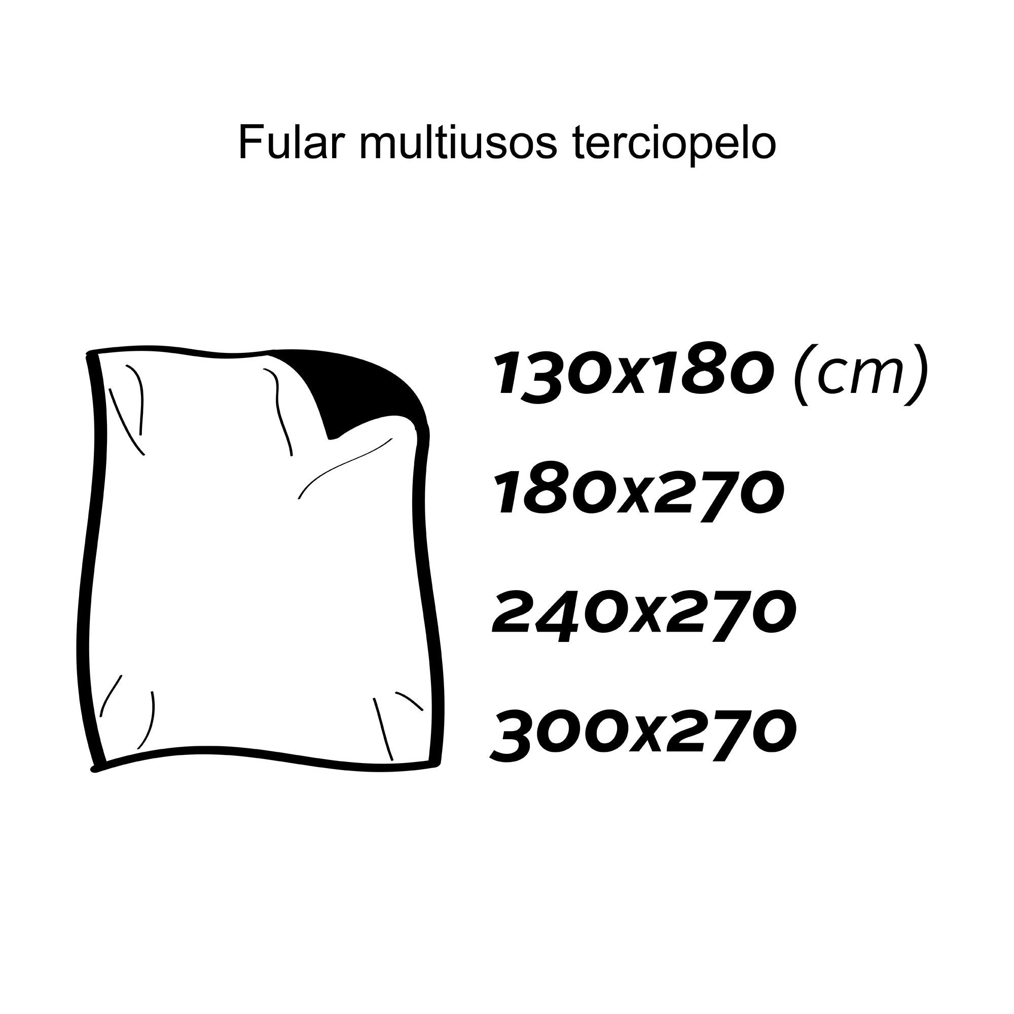 medidas foulard multiusos tebas